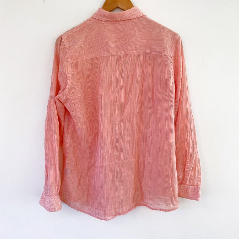 J. McLaughlin Lightweight Cotton Button Front, Si… - image 2